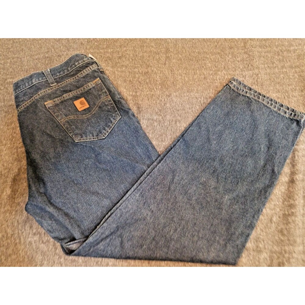 Carhartt B460 DVB Relaxed Fit Straight Leg Denim work Jeans Men’s Size 42 x 32